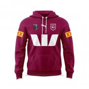 Sudaderas con Capucha Queensland Maroons Rugby 2024 Rojo