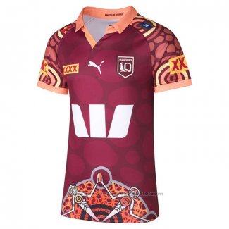 Camiseta Queensland Maroons Rugby 2024 Indigena